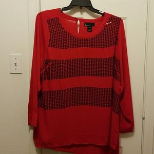 ❌❌RED SEQUENCE TOP-LONG SLEEVE❌❌